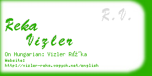 reka vizler business card